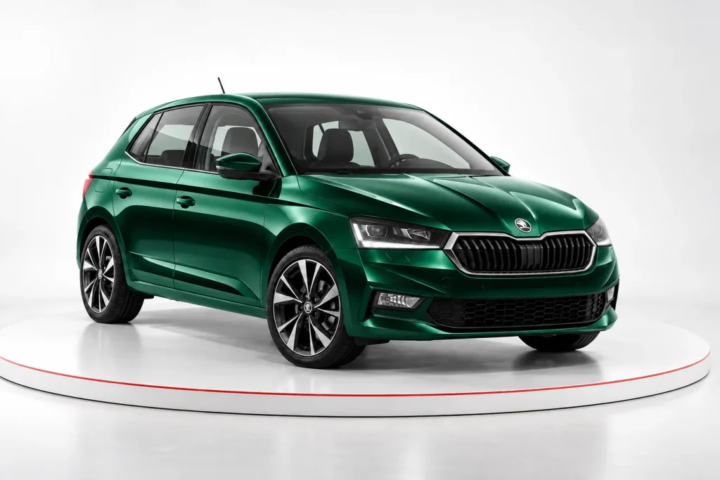 Škoda – Fahrzeug im Studio